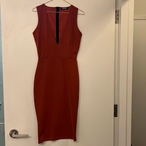 Elegant Sleeveless Red Dress